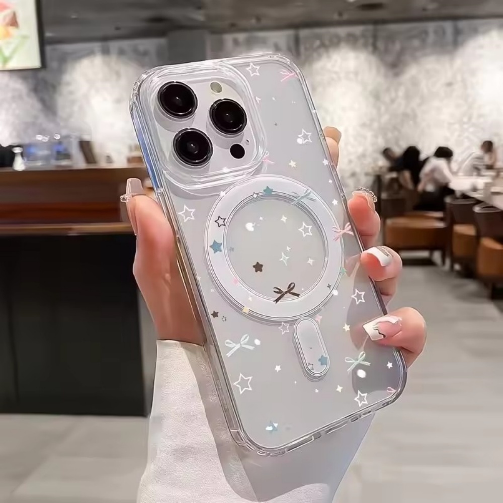 Mini Pc Case - Sternenbogen-Print Transparente Handyhülle für iPhone 18