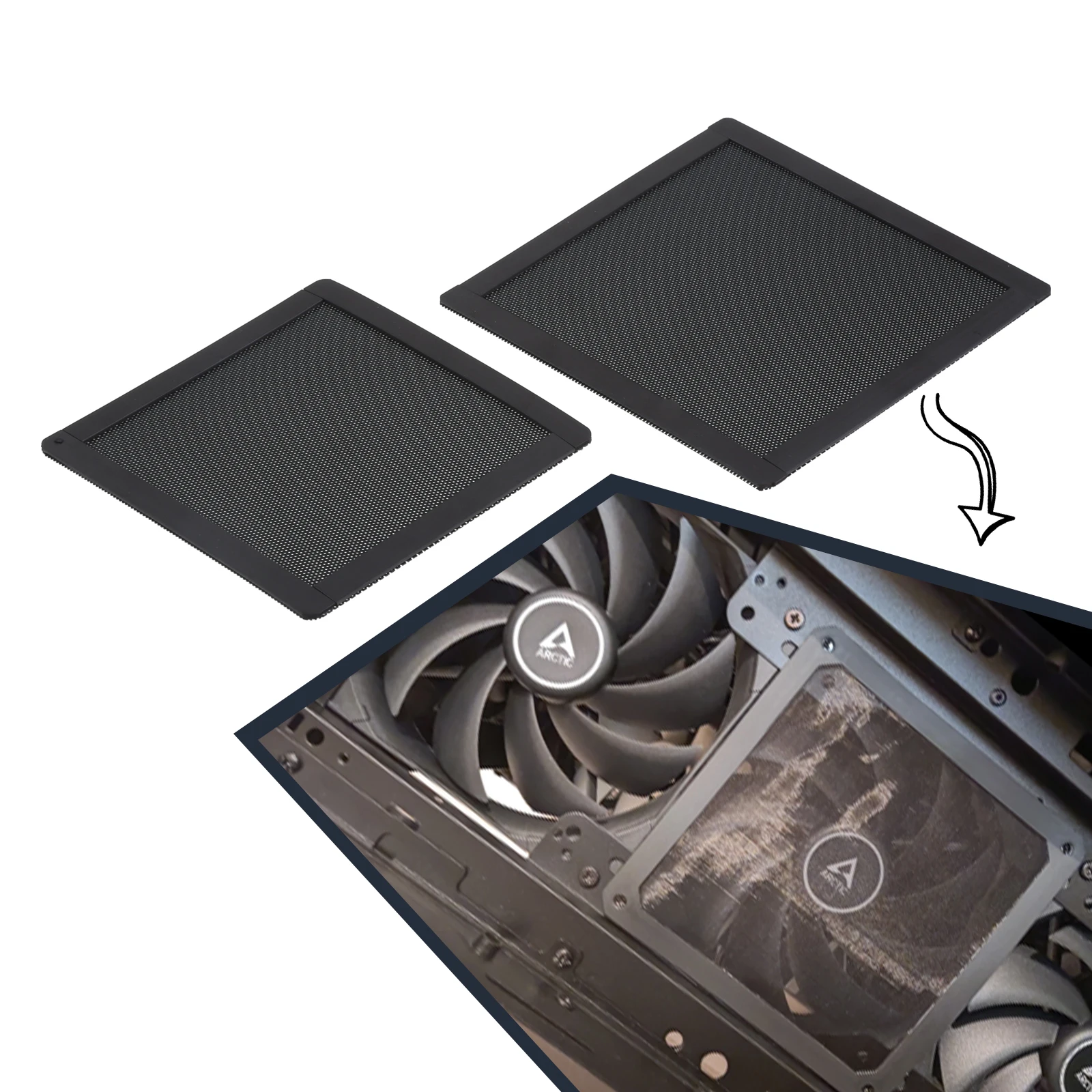 Dust Filter Pc - 2 stücke PC Computer Fall Fan
