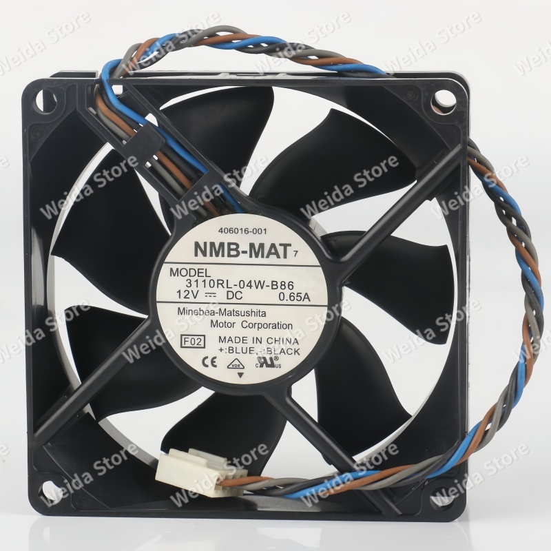 Case Fan Controller - Original NMB 3110RL-04W-B86 8025 12V 0,65A