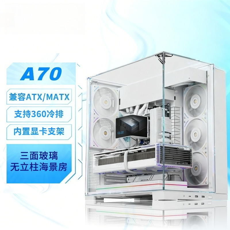 Weißes Panorama-Dreifach-Hartg – Pc Chassis Bewertung und Preis